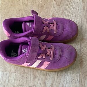 Adidas Kids Purple and Pink Sneakers